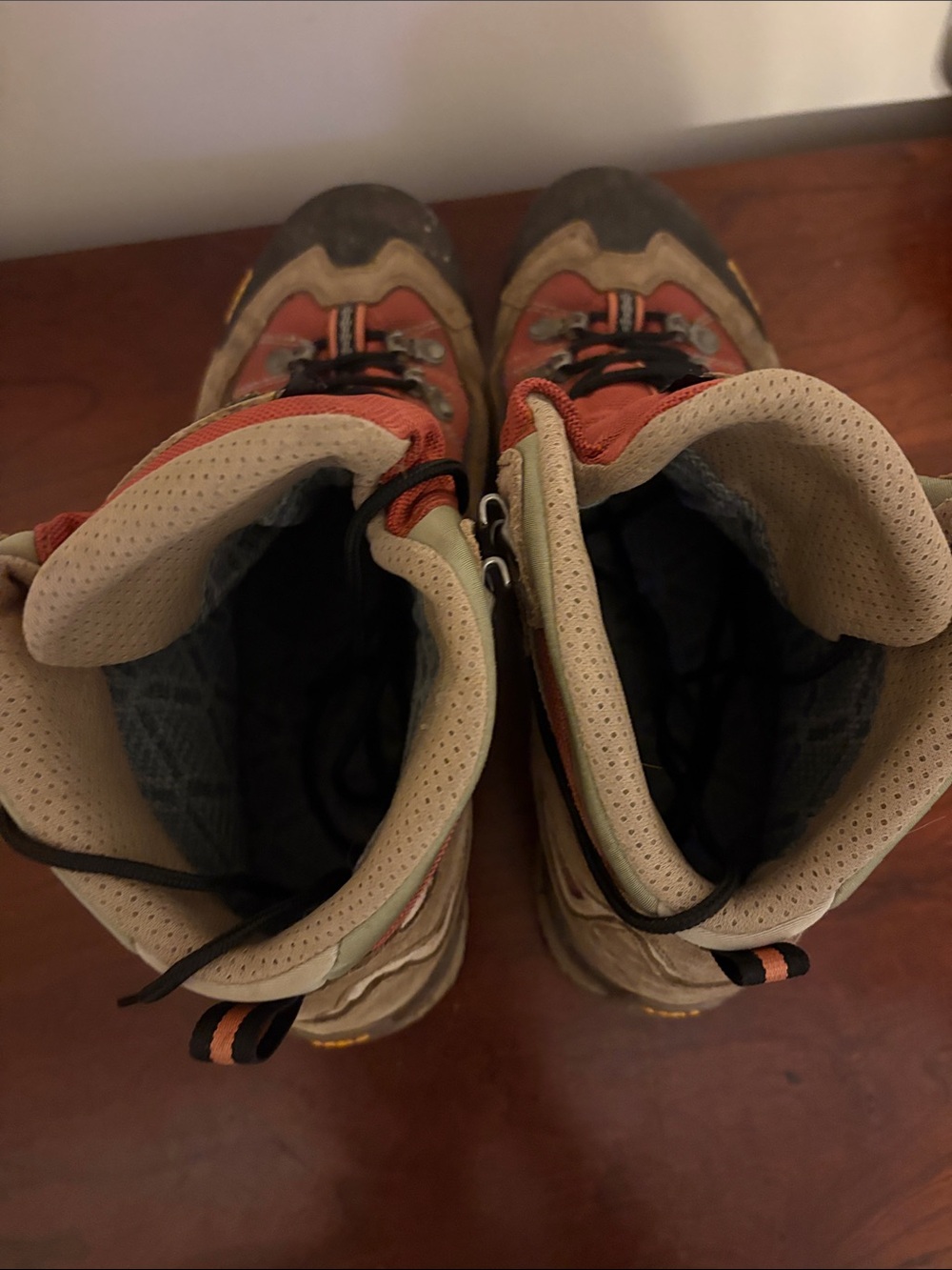 Asolo Rust Red and Tan Trail Hiking Boots - Picture 6 of 13